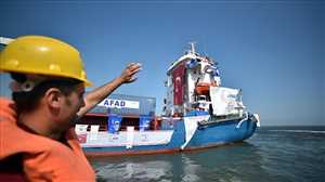 "سفينة الخير" التركية القطرية تنطلق من مرسين على متنها مساعدات لغزة