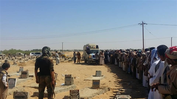 مأرب: المنطقة العسكرية الثالثة تشيع "عمسيان" قائد جبهة المخدرة