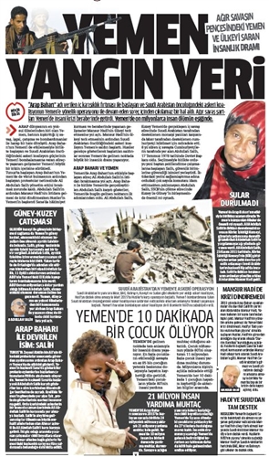 صحيفة "مللي قازته" التركية: اليمن أرض الحرائق