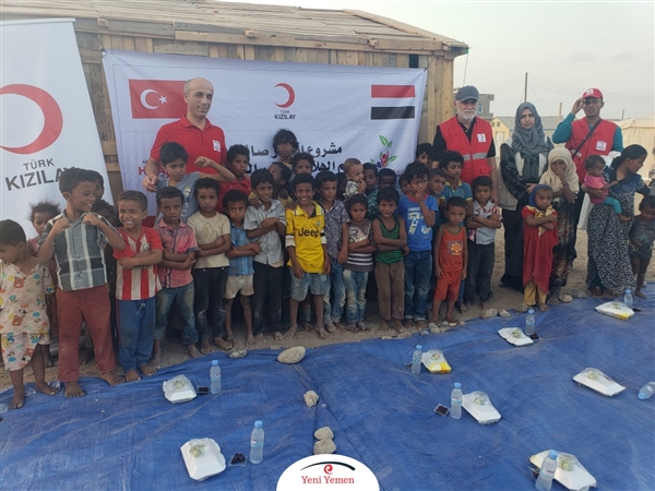 مشاريع إغاثية رمضانية للهلال الأحمر التركي تستهدف النازحين في عدن