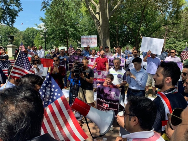 وقفة أمام البيت الأبيض للمطالبة بطرد الإمارات من اليمن