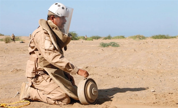 «مسام»: انتزاع 1070 لغما حوثيا منذ مطلع الشهر الجاري