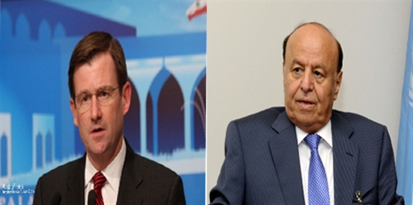 الرئيس هادي يلتقي مسؤول أمريكي في الرياض