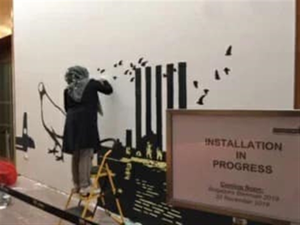 لأول مرة في تاريخه..المتحف الوطني السنغافوري يتزين بجداريات عن اليمن