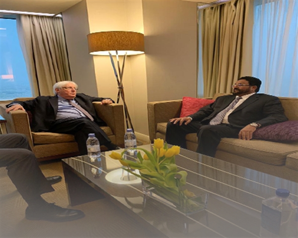 محافظ مأرب لـ"غريفيث":أي سلام لا يقوم على المرجعيات تعميق للصراع