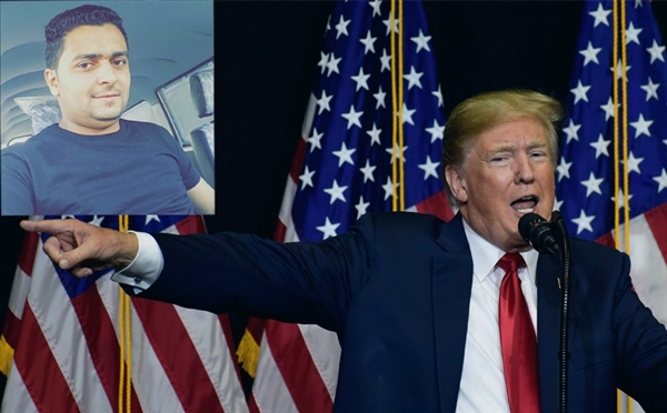 أمريكيون يشنون حملة عنيفة على ناشط يمني هاجم ترامب