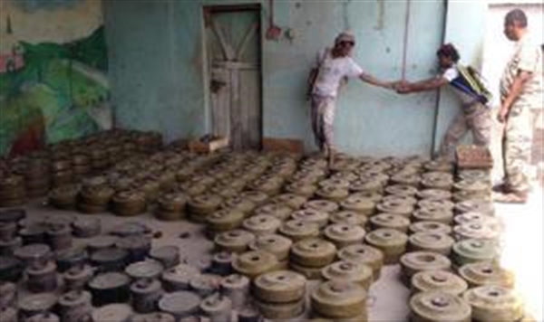 انتزاع مئات الألغام التي زرعها الحوثيون خلال الأسبوع الأخير من 2019