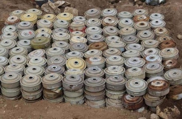 زرعتها مليشيات الحوثي .. انتزاع أكثر من 1600 لغم خلال أسبوع فقط