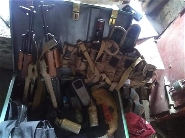 ضبط شحنة أسلحة حوثية كانت في طريقها إلى مدينة تعز