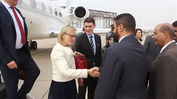 وزيرة خارجية السويد تصل عدن