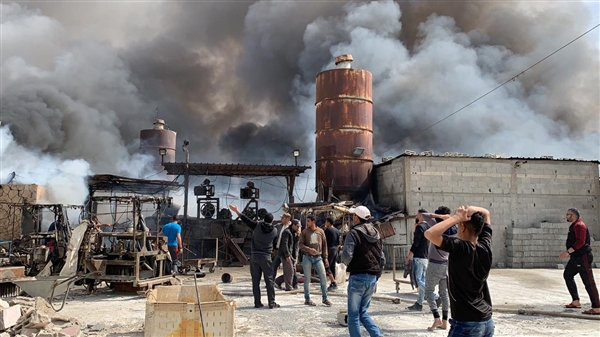 وفاة وإصابة أكثر من 60 فلسطينا جراء حريق وسط غزة