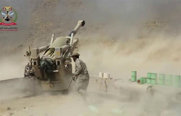 مدفعية الجيش الوطني تدك مخازن أسلحة تابعة مليشيات الحوثي في صعدة