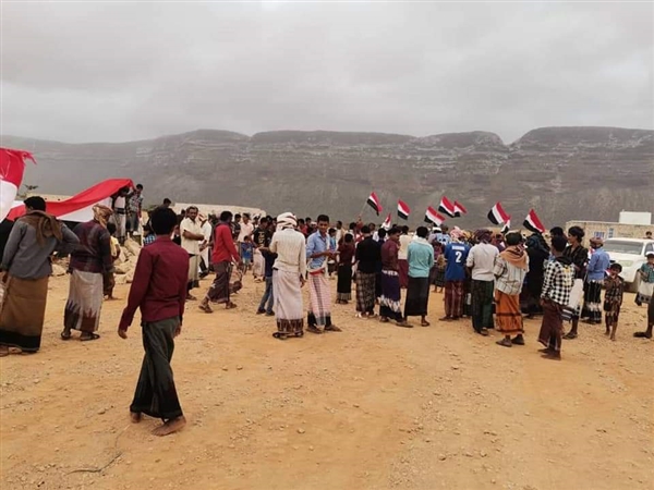 مظاهرة في سقطرى تطالب بسرعة تنفيذ اتفاق الرياض وعودة الدولة ومؤسساتها