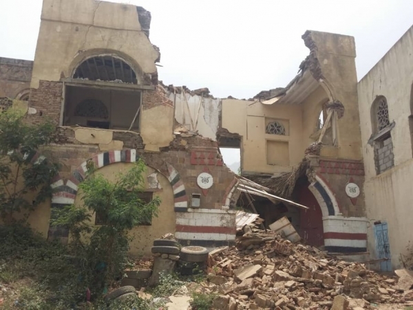 يعود إلى عهد الدولة العثمانية.. انهيار مبنى في المتحف الوطني بمدينة تعز