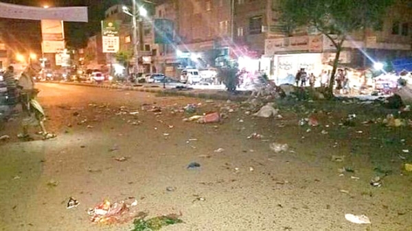 إصابة 5 مواطنين جراء انفجار عبوة ناسفة في تعز