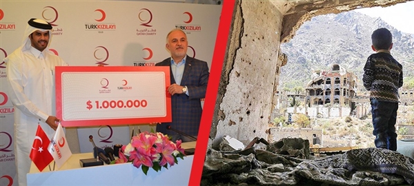 Katar, Türk Kızılay'ı üzerinden Yemen'e yardım yapacak