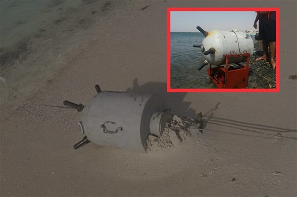 Denize yerleştirilen mayınlar sahile vurdu
