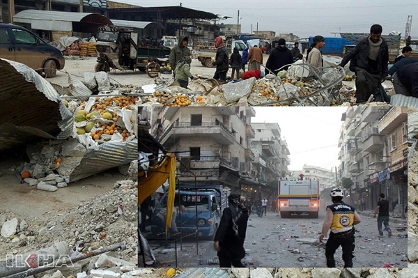 Esed, İdlip'te pazar yerlerini bombaladı: 11 sivil öldü