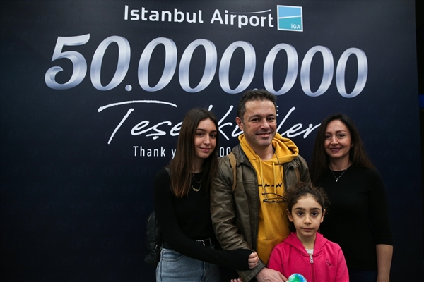 İstanbul Havalimanı'nda 50 milyonuncu yolcu