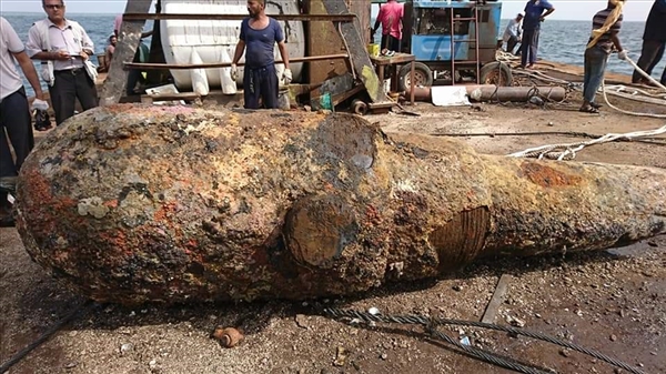 Yemen'de İngilizlere karşı kullanılan Osmanlı topu denizden çıkarıldı