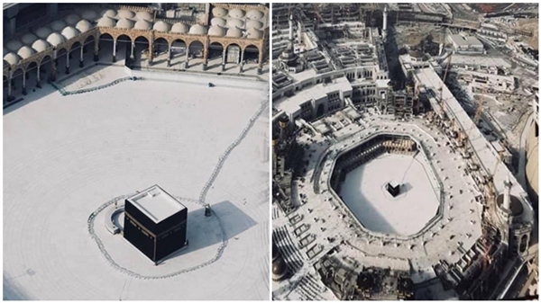 Kabe'den hüzünlendiren manzara