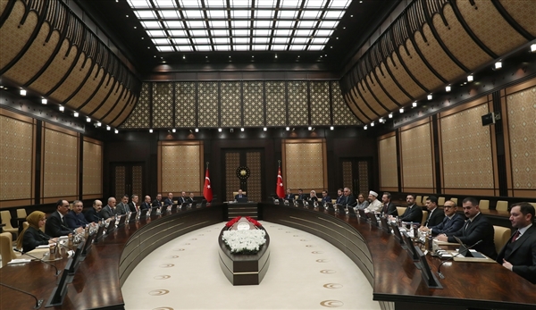 Cumhurbaşkanlığı Külliyesi'nde "koronavirüs" toplantısı