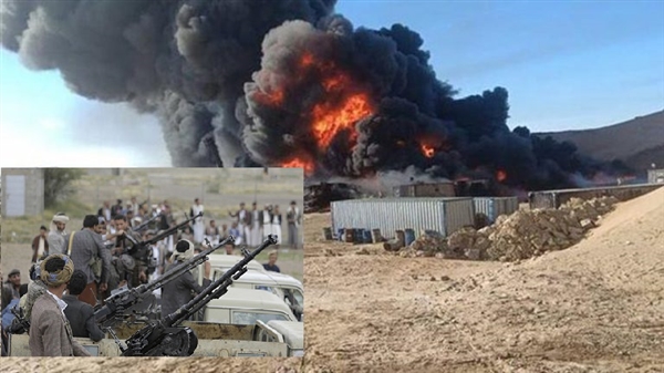 Husiler Marib kentinde petrol istasyonunu vurdu