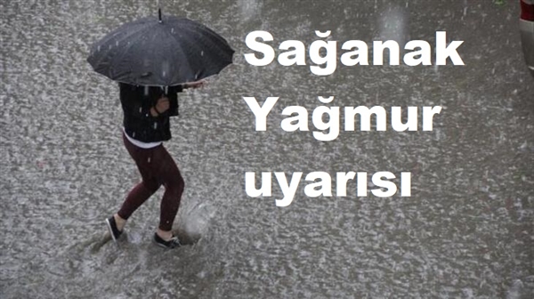Meteorolojiden sağanak uyarısı