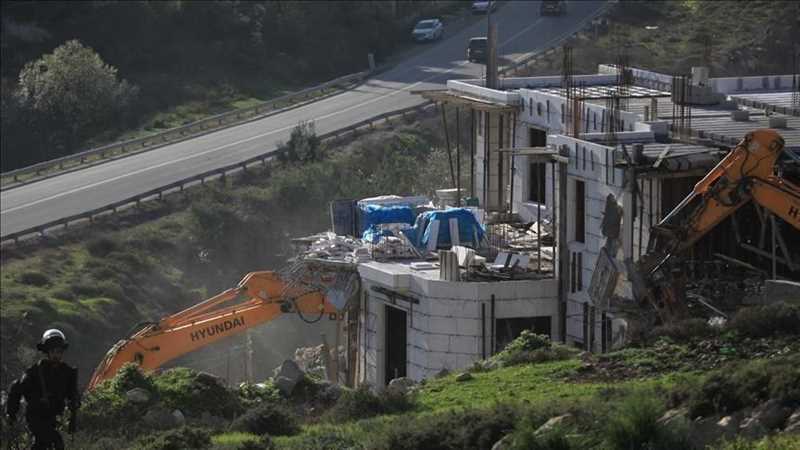 مركز حقوقي: الاحتلال يهدم 729 مبنى فلسطيني خلال 2020