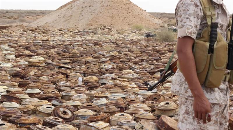 قوات الجيش تعلن إتلاف آلاف الألغام والعبوات الناسفة التي زرعتها المليشيات في حجة