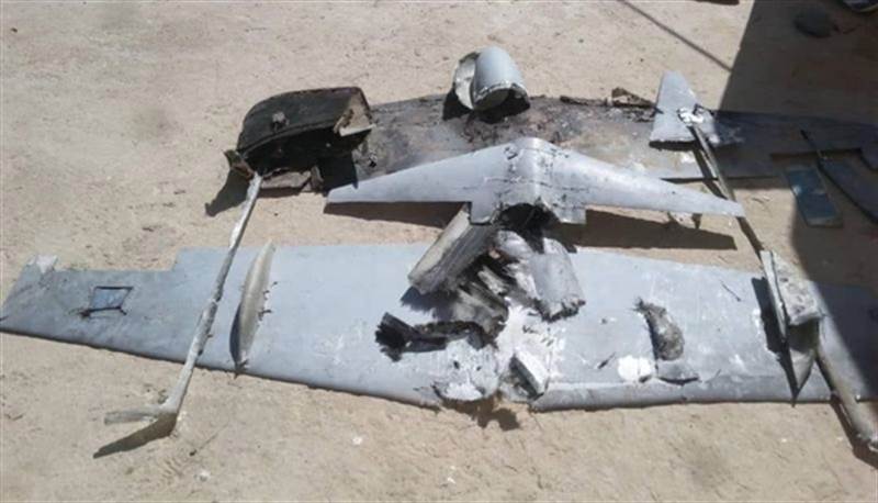 قوات الجيش تسقط طائرة حوثية مسيرة غرب مأرب