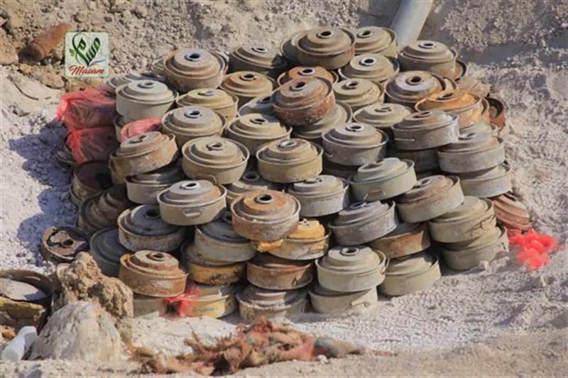 مسام ينزع نحو3 آلاف لغم وعبوة ناسفة خلال الأسبوع الماضي