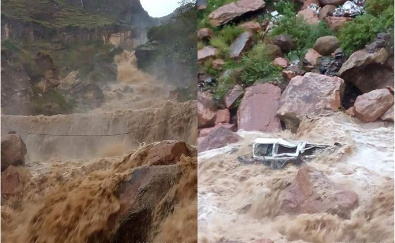 Yemen’in İbb kentinde Wadi Bana'da eşi görülmemiş sel baskını