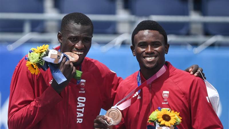 قطر تحقق أول ميدالية عربية بالألعاب الجماعية في أولمبياد طوكيو