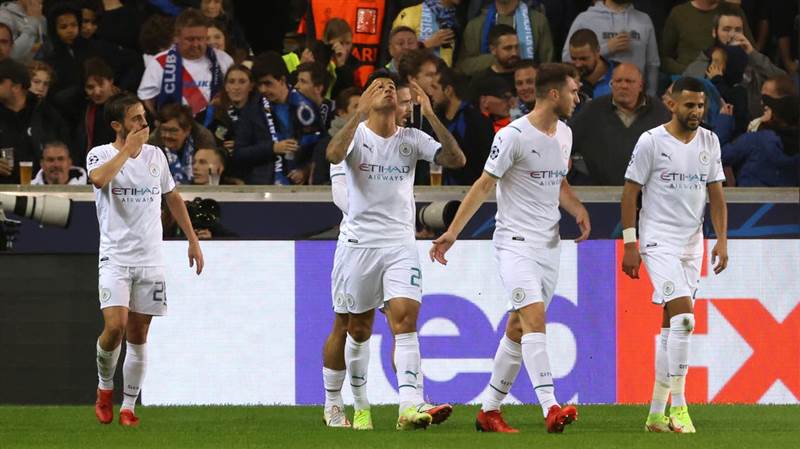 سيتي يكتسح كلوب بروج بخماسية ثقيلة