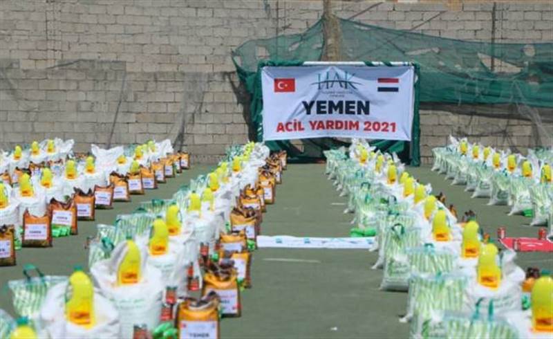 Hak İnsani Yardım Derneği’nden 15 bin Yemenliye gıda desteği