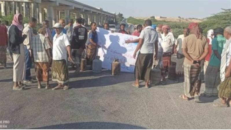 Yemen’in Hadramevt kentinde tüp gazı protestosu