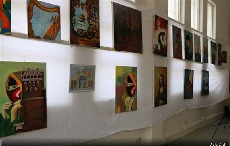 Husilerin kuşatması altındaki Taiz kentinde resim sergisi