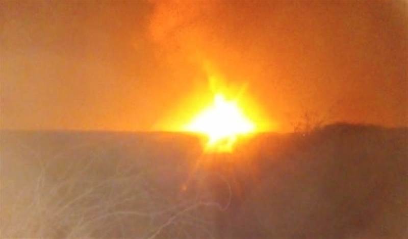 مجهولون يفجرون أنبوبا لنقل الغاز في شبوة