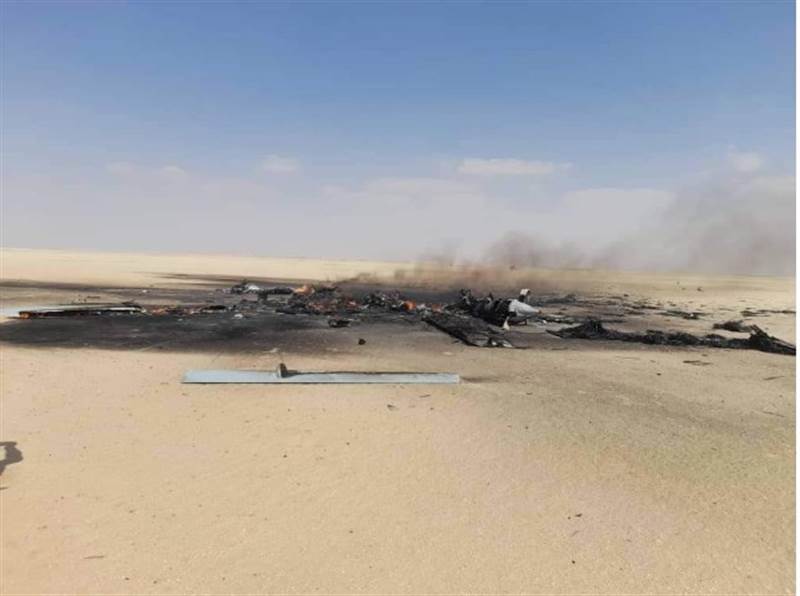 Husilere ait İHA, El Cevf'te Al Rayyan Çölü’nde düştü