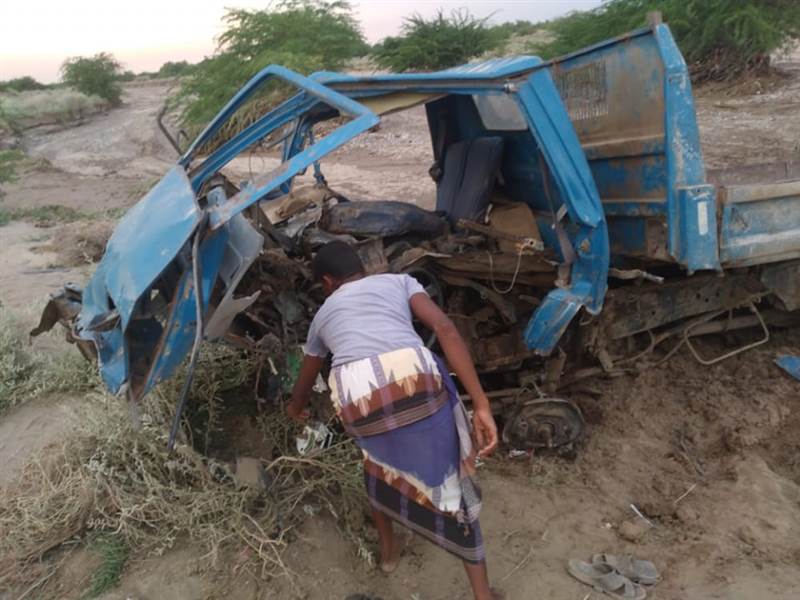 مقتل مدني واصابة اخرين بينهم طفل بانفجار لغم من مخلفات الحوثي جنوب الحديدة