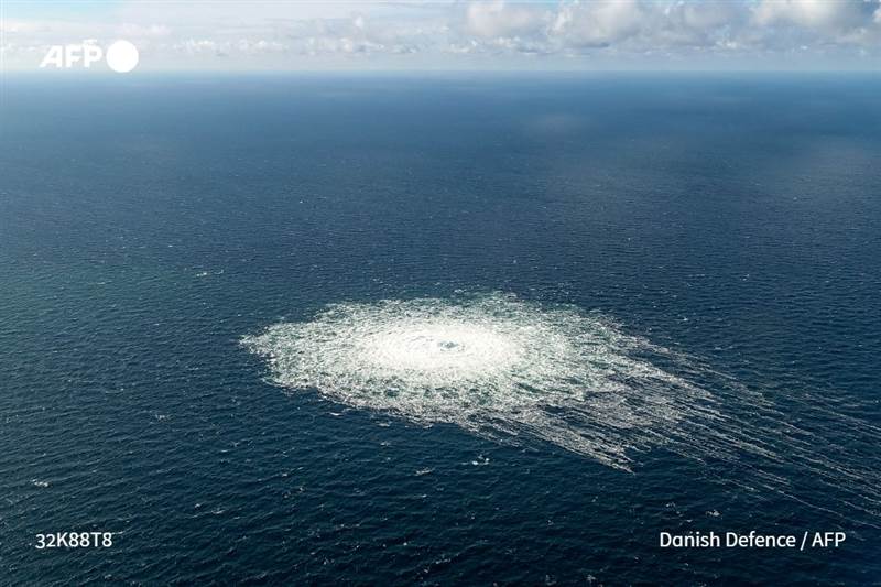 الاشتباه في حدوث تخريب.. تسرب للغاز من خط أنابيب ستريم 2 الروسي إلى بحر البلطيق