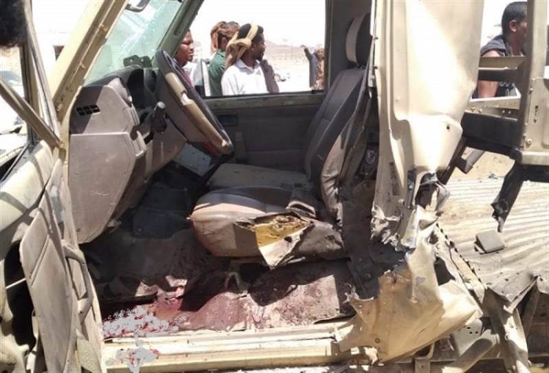 قتلى وجرحى من جنود العمالقة بانفجار عبوة ناسفة في عتق
