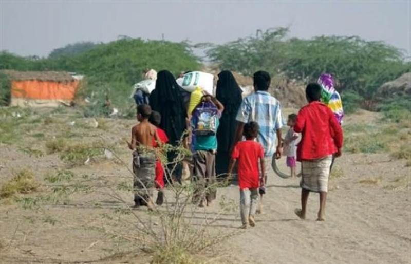 معظمهم نزحوا باتجاه مأرب.. أكثر من 570 أسرة نزحت خلال سبتمبر الماضي