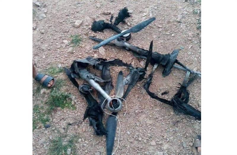 الجيش الوطني يخمد نيران حوثية في تعز ويسقط مسيرة حوثية فوق جبل "هان"