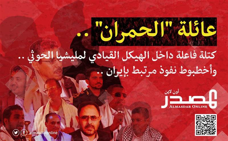 عائلة "الحُمران".. أخطبوط نفوذ مرتبط بإيران وكتلة فاعلة داخل الهيكل القيادي لمليشيا الحوثي