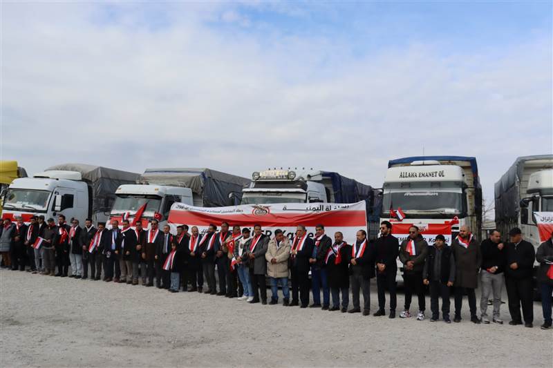 Yemenli kafile depremzedelere destek için yola çıktı