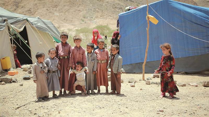تقرير رسمي: 89% من النازحين بمخيمات مارب في عشش مهترئة وبحاجة لمساعدات عاجلة