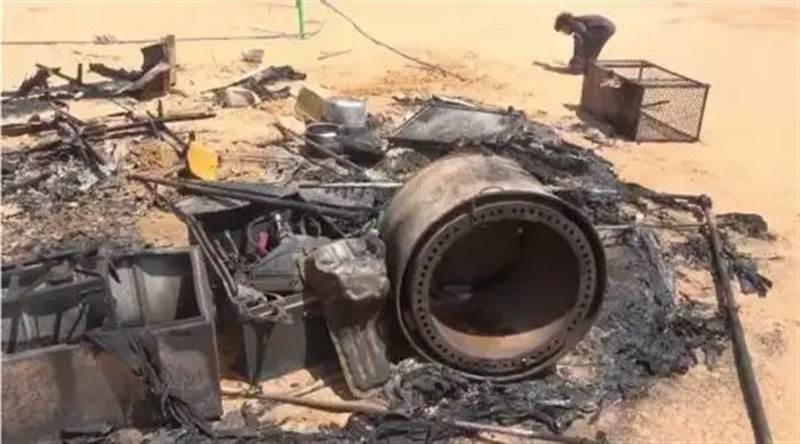 حريق هائل يلتهم مخيما للنازحين في محافظة الجوف