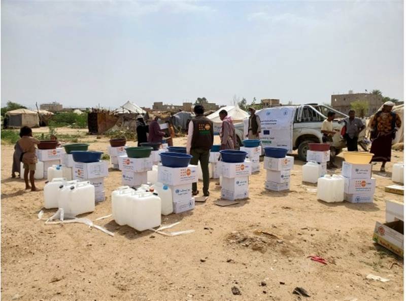 AB bu yılın ilk beş ayında Yemen'de yerinden edilmiş 40 binden fazla kişiye yardım dağıttı